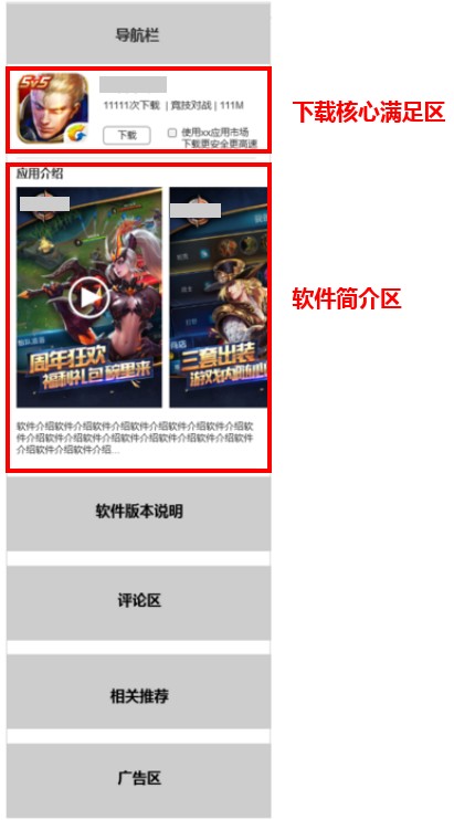 移动端下载站页面示例